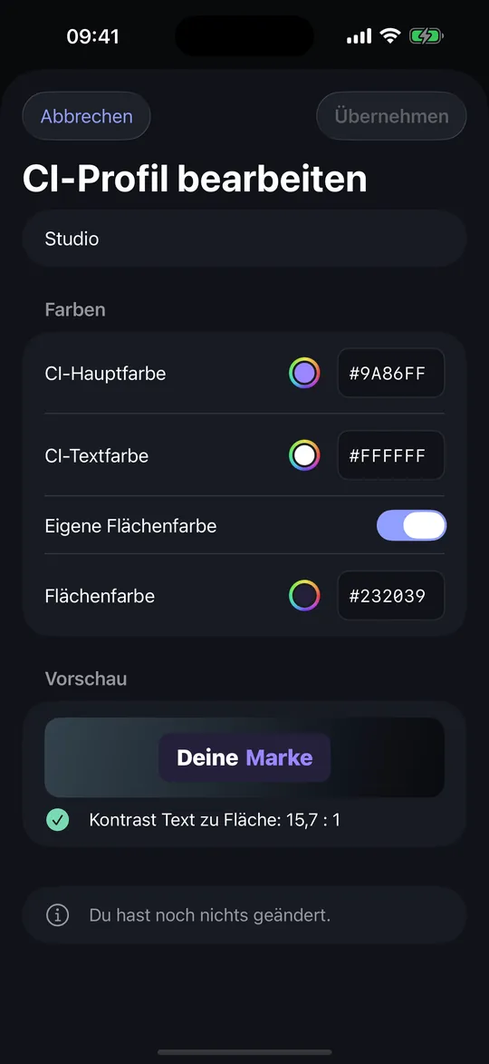CaptionAgent auf dem iPhone