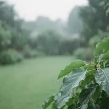 Pluie – image de couverture de l’app, générée par IA