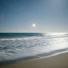 Plage la nuit – image de couverture de l’app, générée par IA