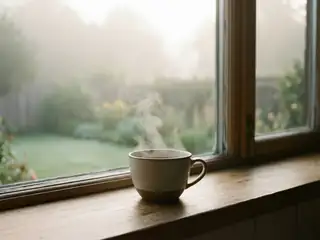 La première tasse – image de couverture de l’app, générée par IA