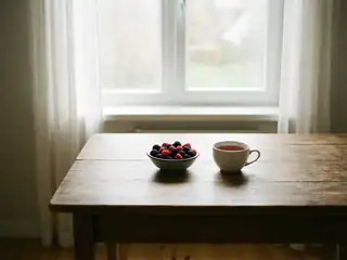 En paix avec la nourriture – image de couverture de l’app, générée par IA