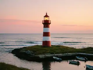 Le petit phare – image de couverture de l’app, générée par IA