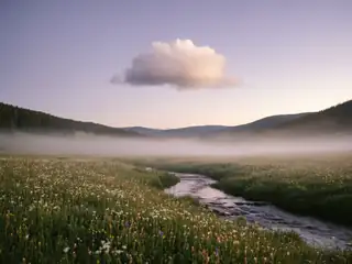 Le petit nuage fatigué – image de couverture de l’app, générée par IA