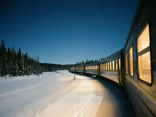 Train de nuit vers le Nord – image de couverture de l’app, générée par IA
