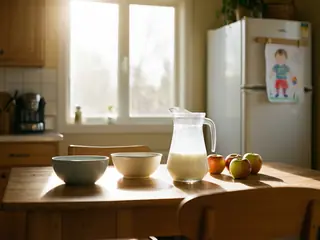 La famille au quotidien – image de couverture de l’app, générée par IA