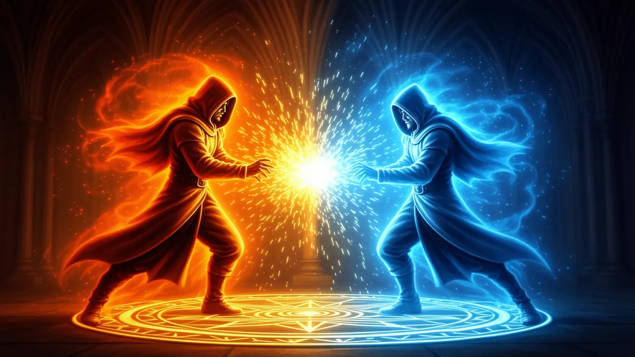 Zwei Alchemisten im Duell